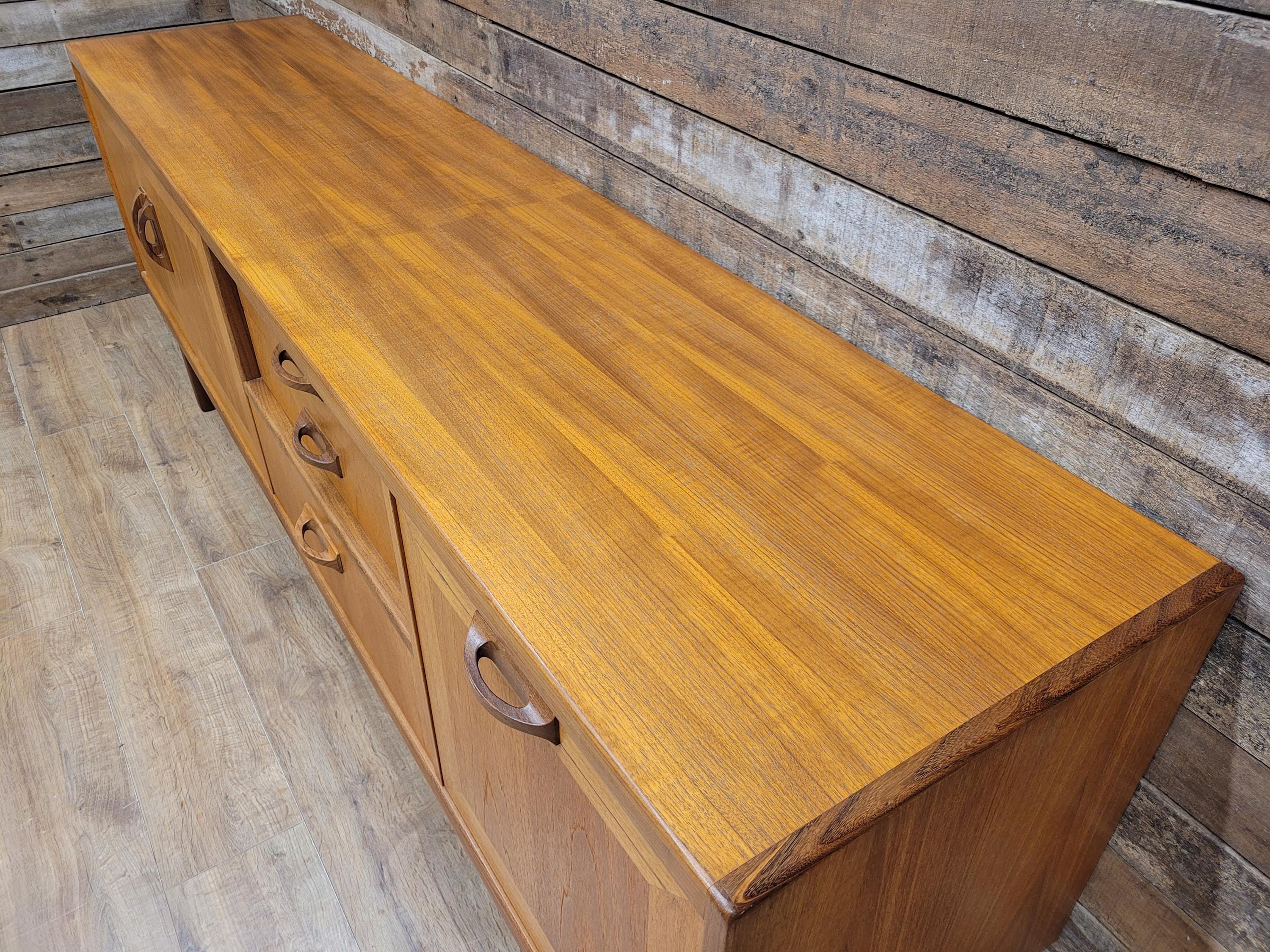 G Plan Sierra Teak Sideboard Seven Foot Mid Century Cabinet MCM Credenza
