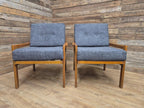 Pair Centa Teak Lounge Chairs Mid Century Danish Armchairs MCM Classic Style