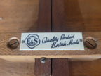 E&S Tea Trolley Teak Mid Century Folding Drop Leaf Stand Cocktail Trolley