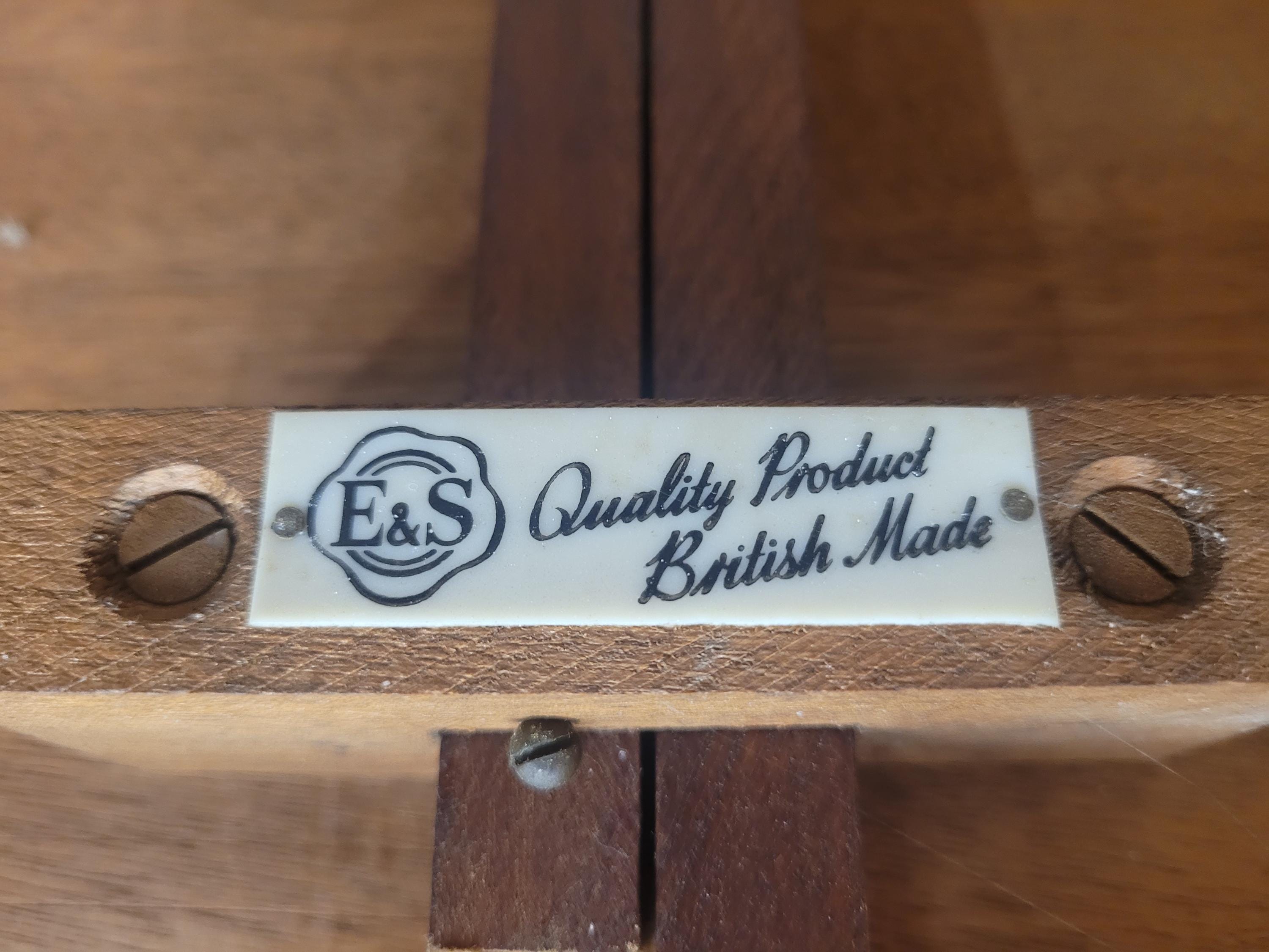 E&S Tea Trolley Teak Mid Century Folding Drop Leaf Stand Cocktail Trolley