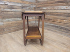 E&S Tea Trolley Teak Mid Century Folding Drop Leaf Stand Cocktail Trolley