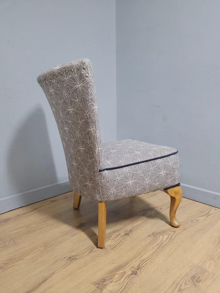 Mid Century Upholstered Nursing Chair Fireside Chair Vintage