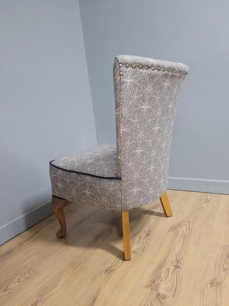 Mid Century Upholstered Nursing Chair Fireside Chair Vintage