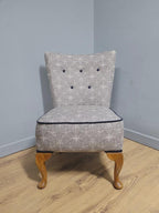 Mid Century Upholstered Nursing Chair Fireside Chair Vintage