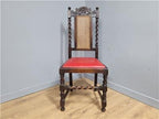 Ebonised Oak Bergere Barley Twist Chair Hall Bedroom Chair Great Patina Antique