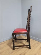 Ebonised Oak Bergere Barley Twist Chair Hall Bedroom Chair Great Patina Antique