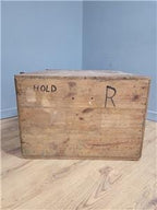 Pine Storage Chest Wooden Blanket Box Rustic Trunk Large Ottoman Vintage