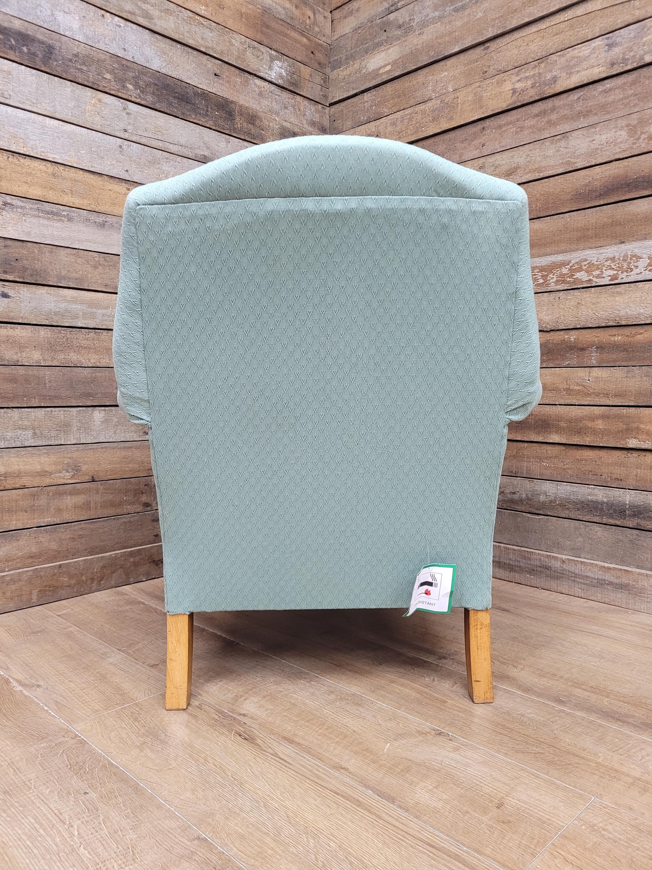Criterion Cord Upholstered Armchair Queen Anne Lounge Chair Vintage Armchair