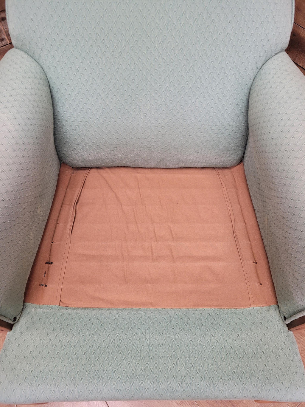 Criterion Cord Upholstered Armchair Queen Anne Lounge Chair Vintage Armchair