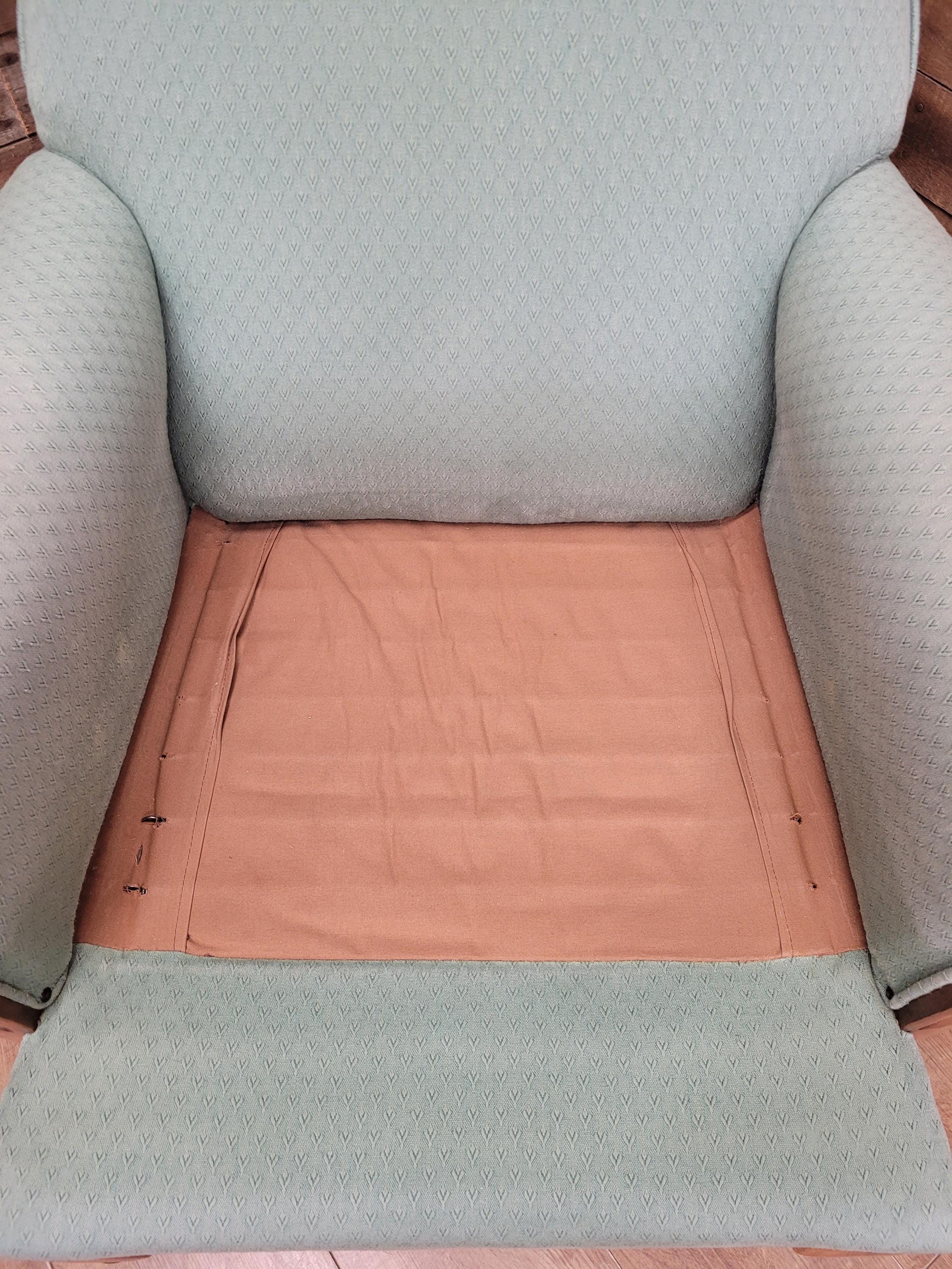 Criterion Cord Upholstered Armchair Queen Anne Lounge Chair Vintage Armchair