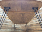 Ercol Blonde Elm Dining Table Industrial Hairpin Legs Rustic Kitchen Table