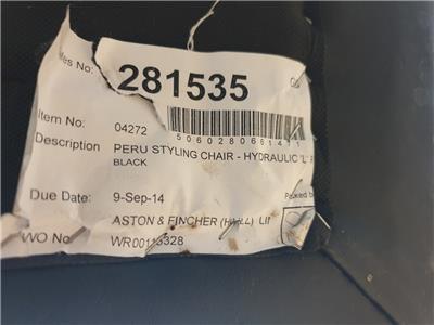 REM UK barber chair black vinyl alloy retro hydraulic swivel salon