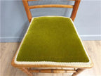 Wooden Spindle Back Chair Velvet Seat Arts Crafts Vintage