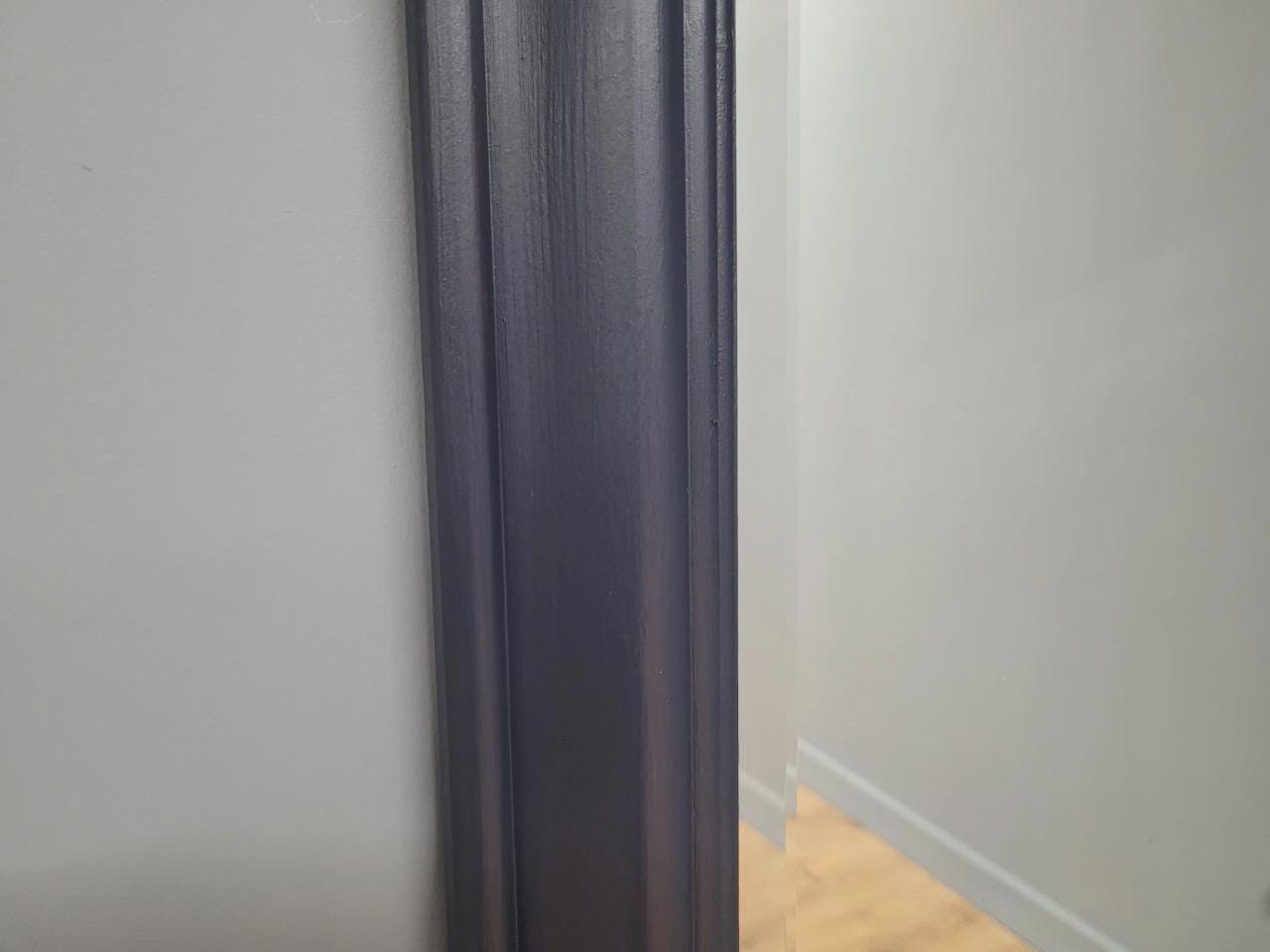 Pine Framed Wall Mirror Bevel Edge Fusion Blue Hand Painted Large Mirror