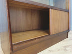 G Plan Brandon Teak Display Cabinet Sliding Glass Mid Century