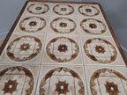MCM G Plan Teak Coffee Table Tile Top Trestle Mid Century Retro Chic