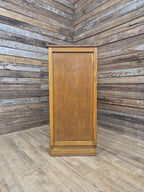Oak Tallboy Cabinet Art Deco 1930s Drawers Cupboard Vintage Storage