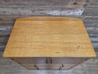 Oak Tallboy Cabinet Art Deco 1930s Drawers Cupboard Vintage Storage