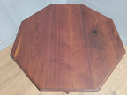 Edwardian Octagonal Table Mahogany Turned Legs Under Tier Occasional