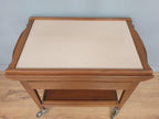 Teak Drinks Trolley Mid Century Pull Out Leaves Serving Cart