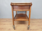 Teak Drinks Trolley Mid Century Pull Out Leaves Serving Cart