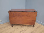 Antique Mahogany Drop Leaf Dining Table Late Victorian Turned Legs