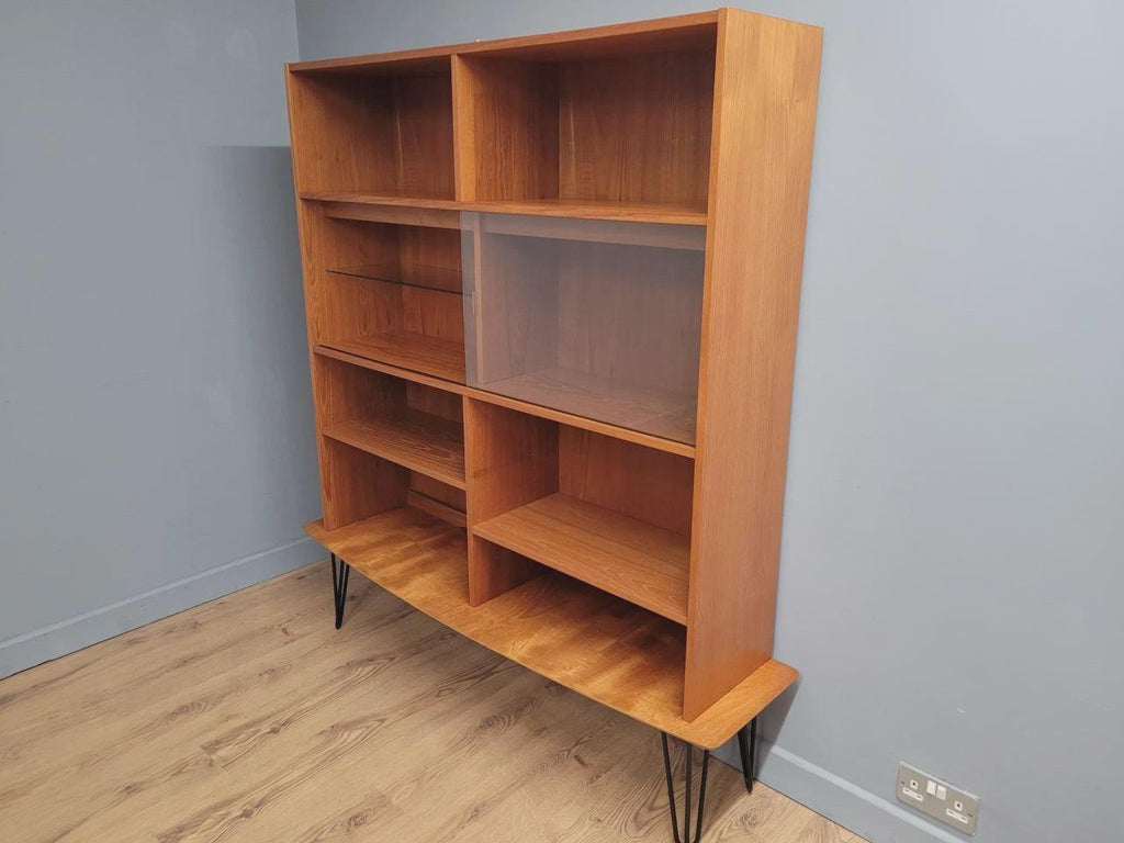 Domino Teak Shelving Unit Mid Century Danish Display Cabinet