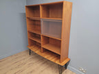 Domino Teak Shelving Unit Mid Century Danish Display Cabinet