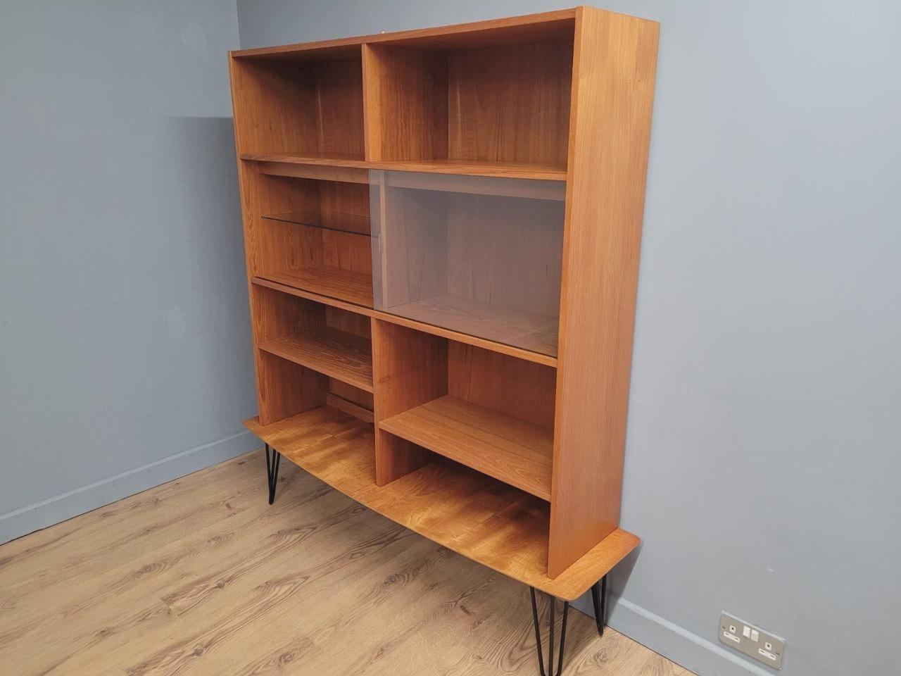 Domino Teak Shelving Unit Mid Century Danish Display Cabinet