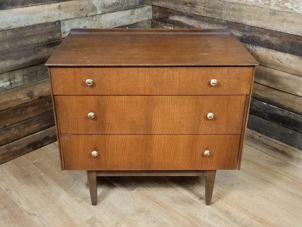 Symbol Teak Chest Of Drawers Mid Century Three Drawer Cabinet