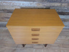 Mid Century Melamine Chest Of Drawers Four Drawer Retro Cabinet