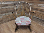 Ercol Windsor Rocking Chair Elm Beech Hoop Back Armchair Blue Label