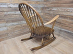 Ercol Windsor Rocking Chair Elm Beech Hoop Back Armchair Blue Label