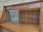 G Plan Teak Sideboard Display Cabinet Mid Century Glass Doors