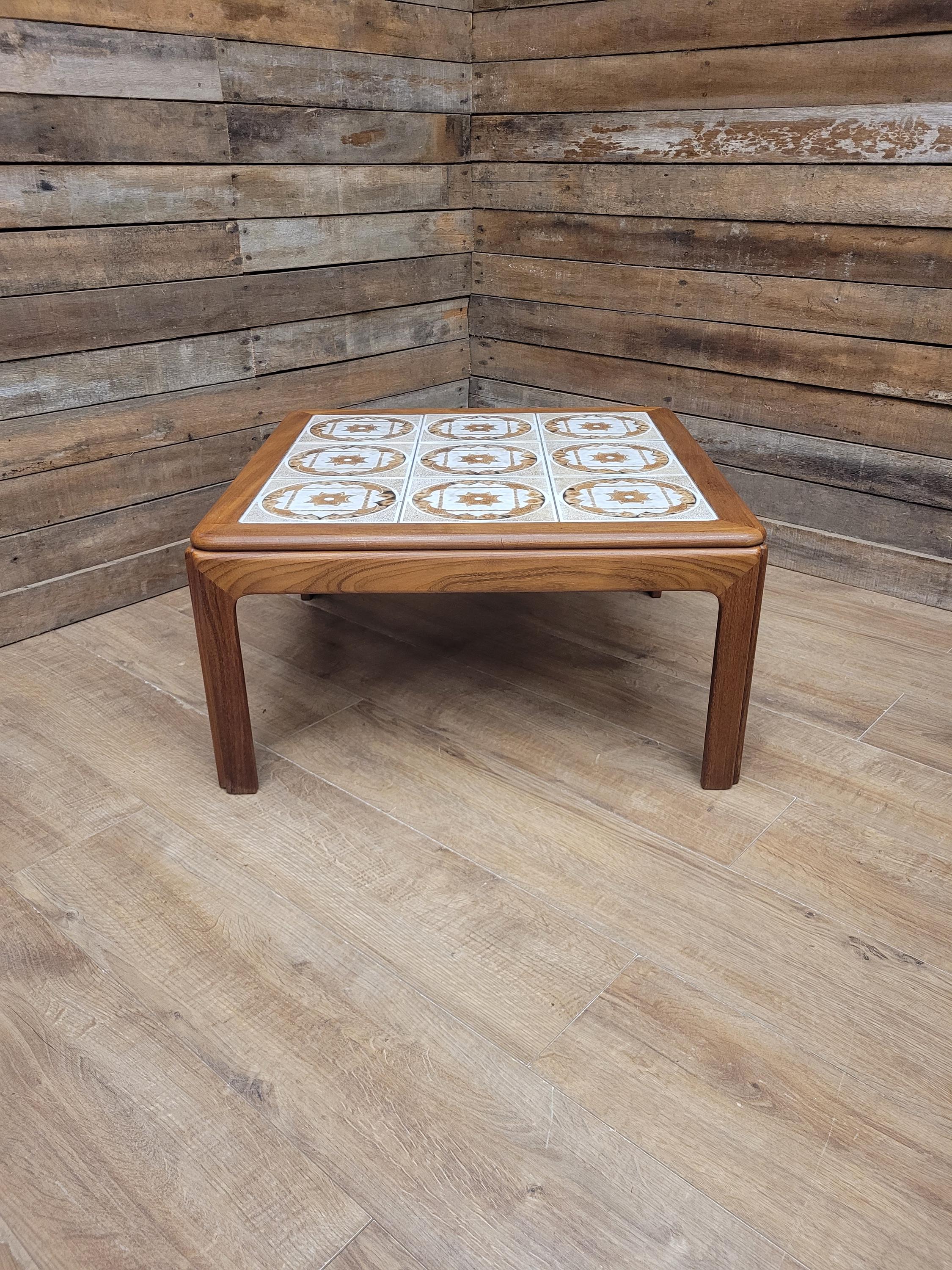 G Plan Teak Tiled Coffee Table Leslie Dandy Mid Century