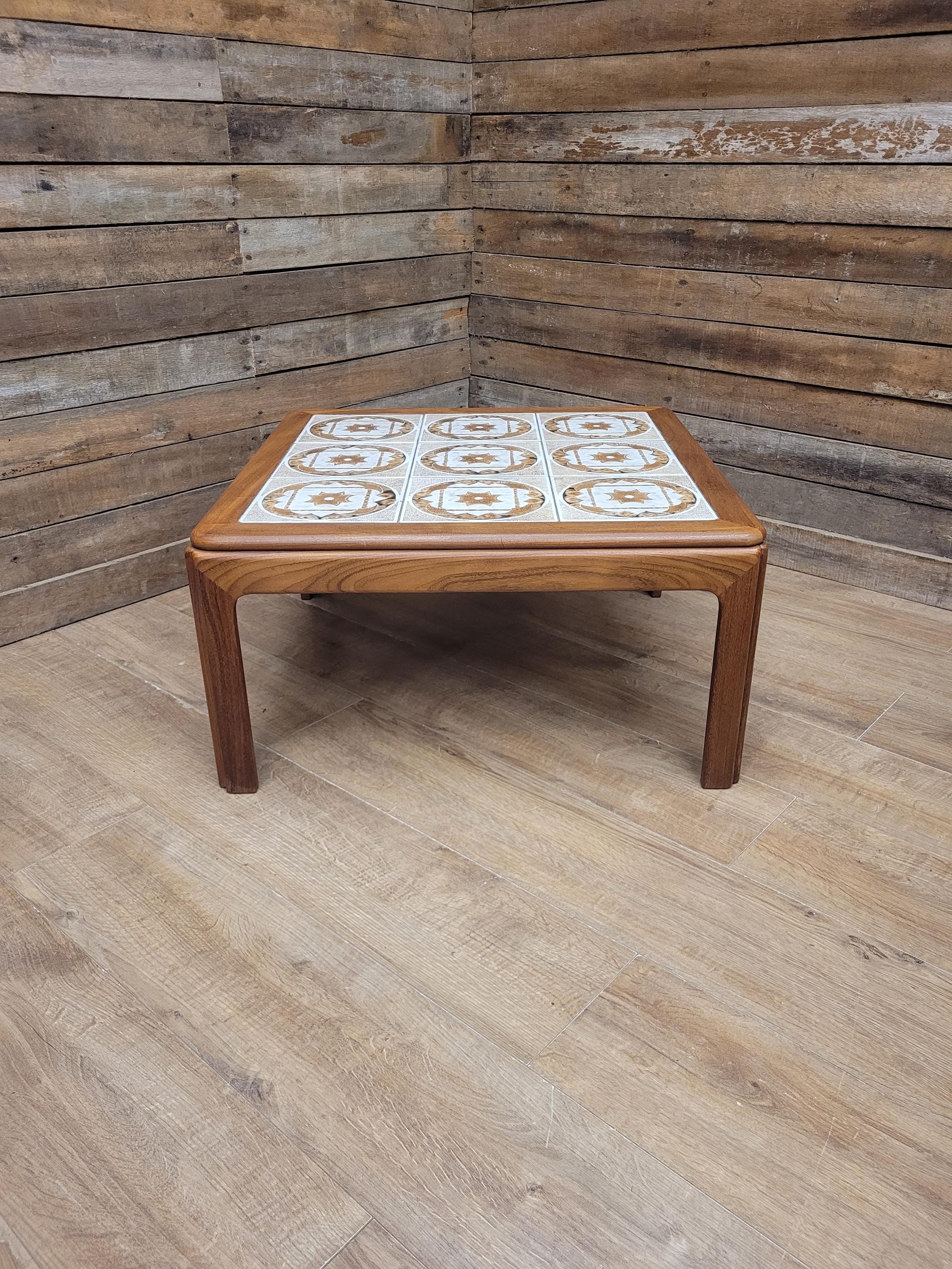 G Plan Teak Tiled Coffee Table Leslie Dandy Mid Century