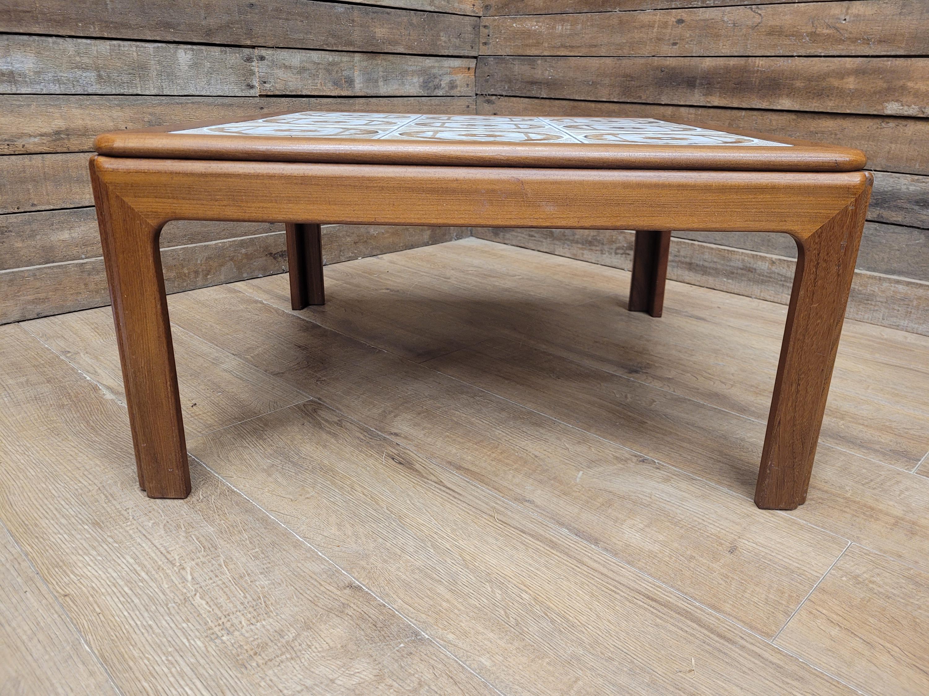G Plan Teak Tiled Coffee Table Leslie Dandy Mid Century