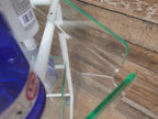 Mid Century Medical Trolley White Tubular Plastic Shelves Drinks Trolley