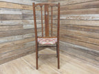 Arts And Crafts Oak Chair William Morris Strawberry Thief Antique Bedroom Chair