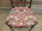 Arts And Crafts Oak Chair William Morris Strawberry Thief Antique Bedroom Chair