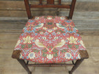 Arts And Crafts Oak Chair William Morris Strawberry Thief Antique Bedroom Chair