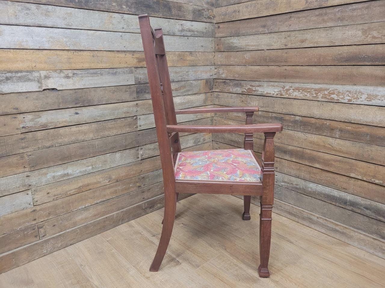 Arts And Crafts Armchair William Morris Acanthus Upholstery Antique