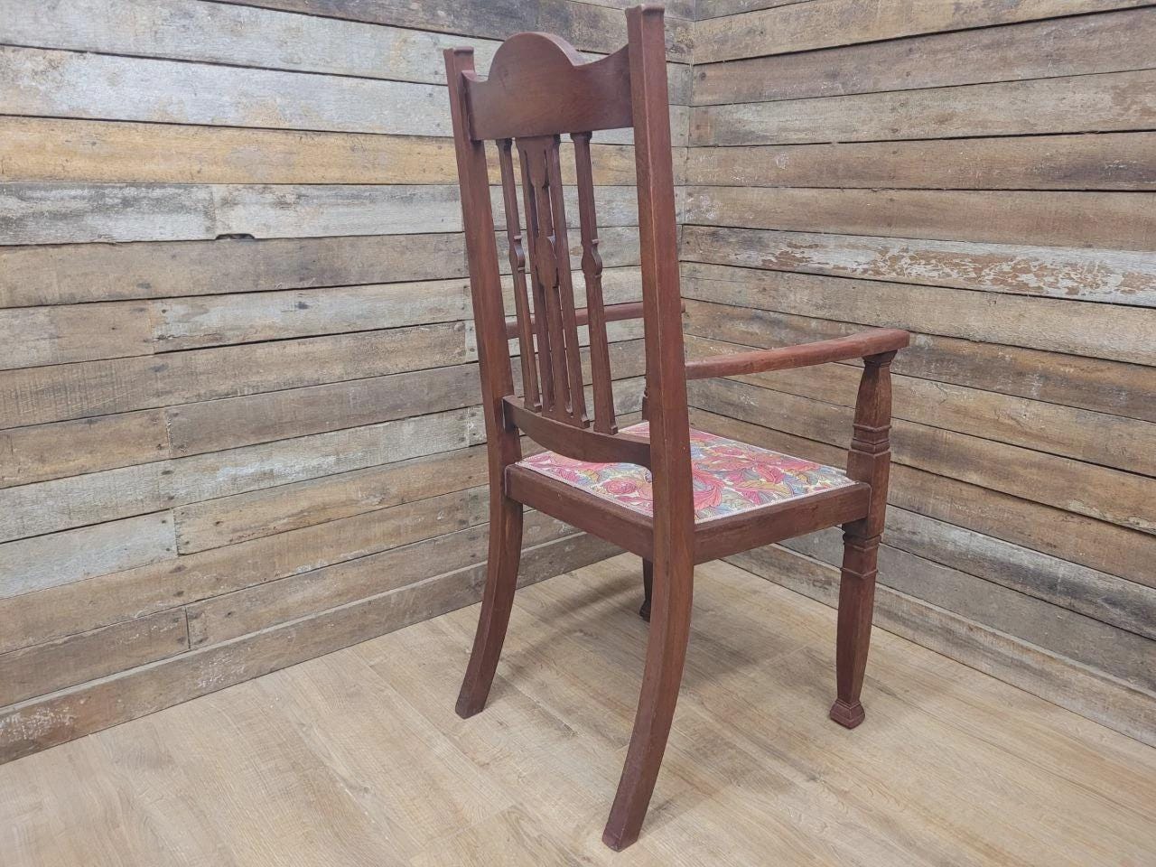 Arts And Crafts Armchair William Morris Acanthus Upholstery Antique