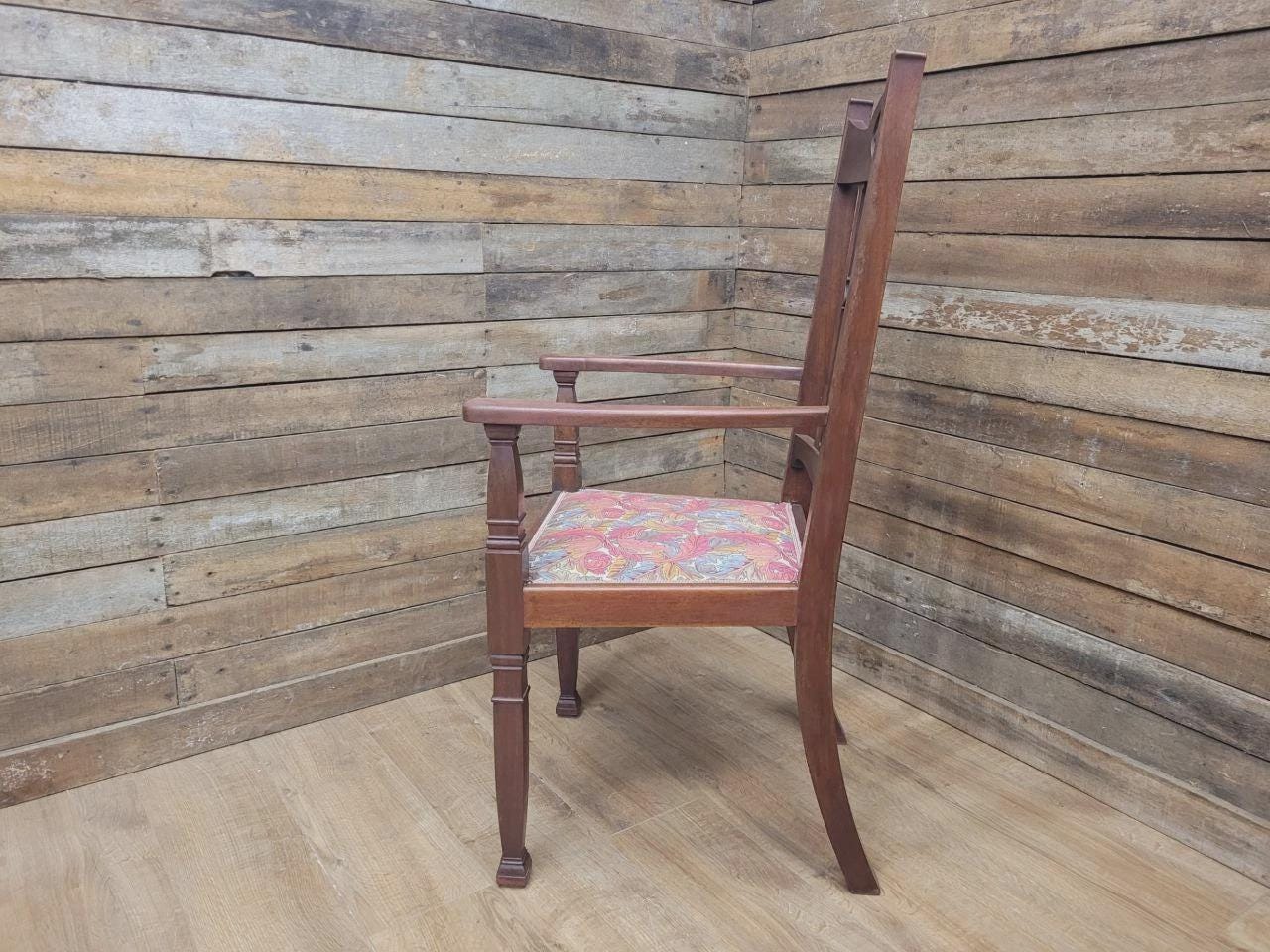 Arts And Crafts Armchair William Morris Acanthus Upholstery Antique