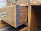 Victorian Mahogany Pedestal Desk With Nine Drawers Antique