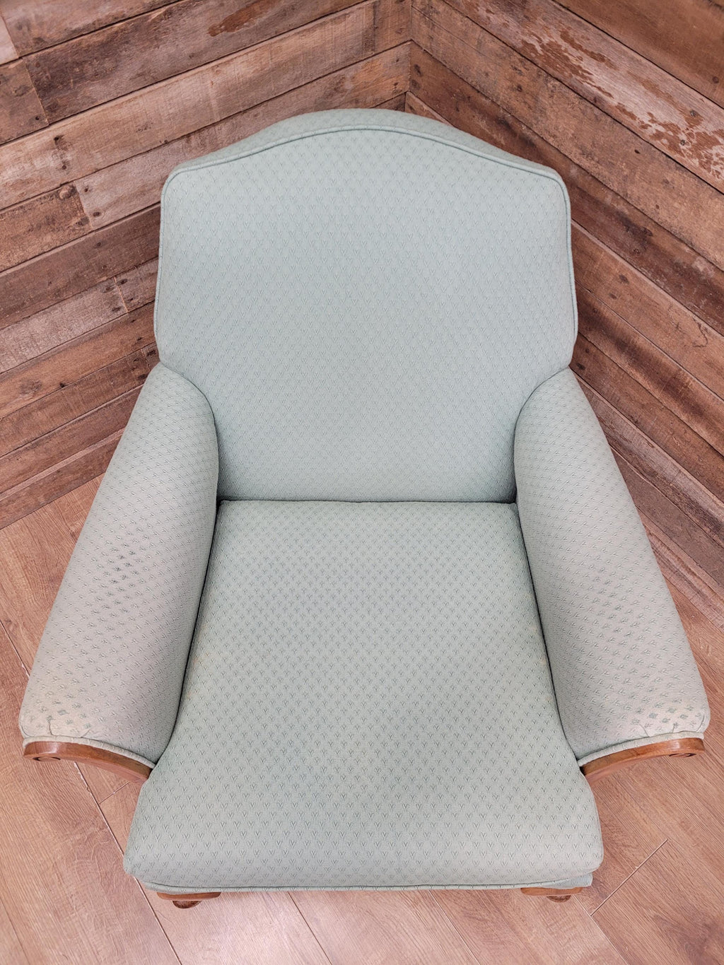 Criterion Cord Upholstered Armchair Queen Anne Lounge Chair Vintage Armchair