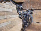 Rococo Style Resin Wall Mirror Vintage Black Gold Decorative Frame