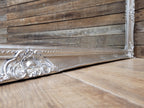 Large Silver Ornate Wall Mirror French Style Decorative Dressing Mirror