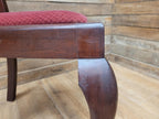 Four Queen Anne Style Dining Chairs Mahogany Chairs Upholstered Seats