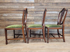 Prince Of Wales Hepplewhite Dining Chairs Mahogany Set Six Shield Back